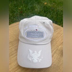 NEW Embroidered Tan "White House" Hat / Golf Club Member By Old Glory